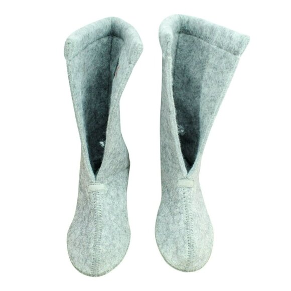 LL Bean Gray Wool Warm Replacement Boot Liner Inserts Size 6 - Picture 5 of 9